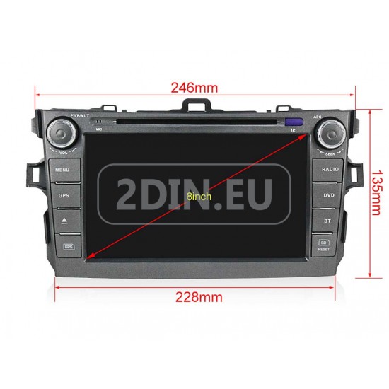 TOYOTA Corolla - МУЛТИМЕДИЯ / Навигация Android DVD + DSP + CarPlay